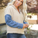 Large Meghan Contrast Coat