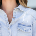 Medium Micah Long Denim Shacket