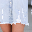 Large Micah Long Denim Shacket