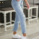Size 7 Kancan Mid Rise Boyfriend Jeans