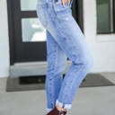 Size 7 Kancan Isa Mid Rise Slim Boyfriend Jeans