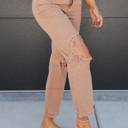 Size 9 Beige Kancan Denver Straight Leg Jeans