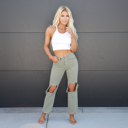 Size 13 Olive Kancan Denver Straight Leg Jeans