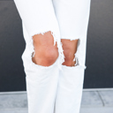 Size 1 White Kancan Denver Straight Leg Jeans