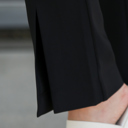 Large Black Colette Split Hem Trouser