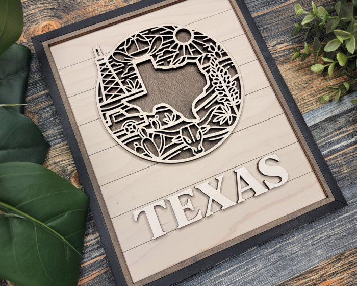 State Heritage Collection – Handcrafted Wooden State Signs & Ornaments | 52 Designs Including All 50 States, Puerto Rico & Guam