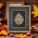 Pine Cone Dark Harvest Frames Collection – Handmade in the OBX