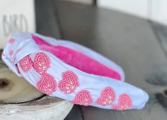 My Dog Is My Valentine Beaded Top Knot Headbands- Unique Valentine's Day Gifts 1/13-1/19th 