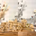  Custom Holiday House Stands | Baltic Birch Tea Light or Napkin Holder | OBX Made Personalized Christmas Village Décor