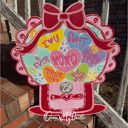  Valentine Candy Machine Sign | Hand Painted Wood Decor | Sweetheart Candy Valentine | OBX Handmade