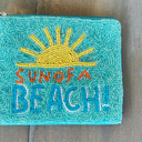  Sun of a Beach" Seed Beaded Coin Pouch – Summer Fun in a Bag! ☀️🏖️