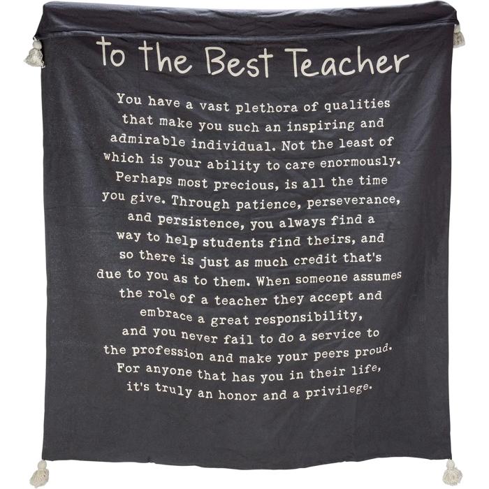 To the Best Teacher Throw Blanket