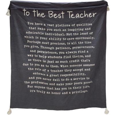 To the Best Teacher Throw Blanket