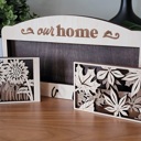  Interchangeable Key Hanger | Seasonal Holiday Wall Organizer | Handmade Birch Key Holder OBX