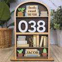  Books Read This Year Counter | Book Nook Shelf Tracker | Handmade Reader Gift | OBX Made
