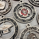  Handcrafted Christmas Dangle Ornaments | Baltic Birch Wood | OBX Made | 24 Designs for Holidays, Pets, Weddings & More