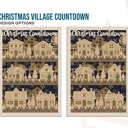 Vertical Handcrafted Baltic Birch Christmas Countdown | OBX Made Christmas Village Train | Vertical & Horizontal Advent Display