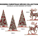 Tree 1 Modern Christmas Décor Collection | Baltic Birch Reindeer & Tree Set | OBX Made Minimalist Holiday Decorations