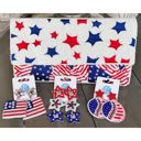  Patriotic Stars & Stripes Seed Beaded Handbag