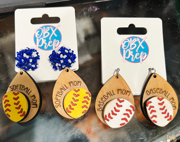 Handmade Baseball Mom Earrings – The Perfect Game Day Accessory! ⚾❤️  