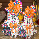 Bright Pop Ghost Girl Door Hanger Sign Hand painted 