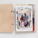  Handmade Wood Christmas Card Album | Personalized Birch Keepsake | Engraved Holiday Card Holder | Custom Christmas Memory Book | OBX Made