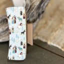  Nativity Scene Hair Claw | Handmade in OBX | Light Blue Neutral Print