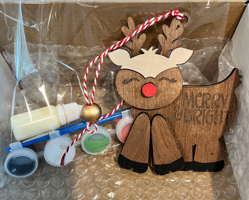 Merry & Bright Reindeer Christmas DIY Painting Kit