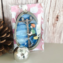  Lineman Hand Painted Wood Christmas Tree Ornament 