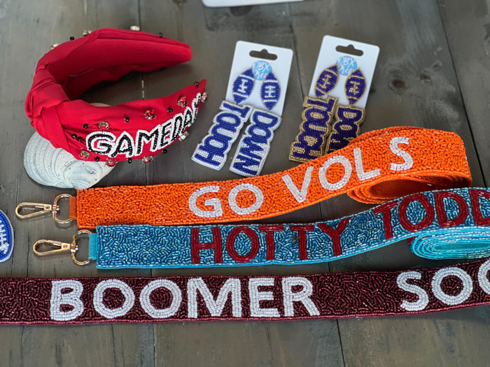 Beaded Mascot Purse Straps - Go Vols, Hotty Toddy, Boomer Sooner.