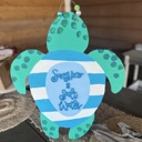 Sea Turtle Hand Painted Beach Nautical Door Hanger Beach House Decor