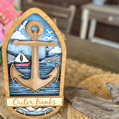 Layered Anchor Custom Home Décor Sign