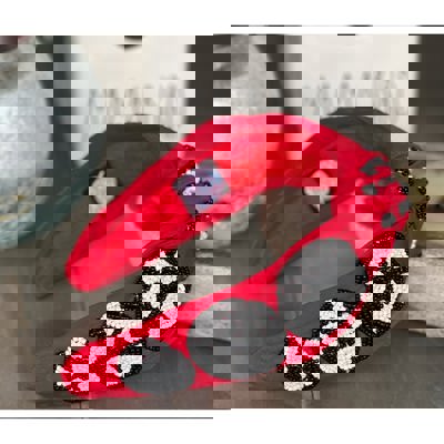 Soccer Seed Beaded Team Spirit Top Knot Headband