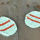  Hand-Crocheted Easter Egg Coasters – Set of 4 🐣🌸✨