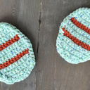  Hand-Crocheted Easter Egg Coasters – Set of 4 🐣🌸✨