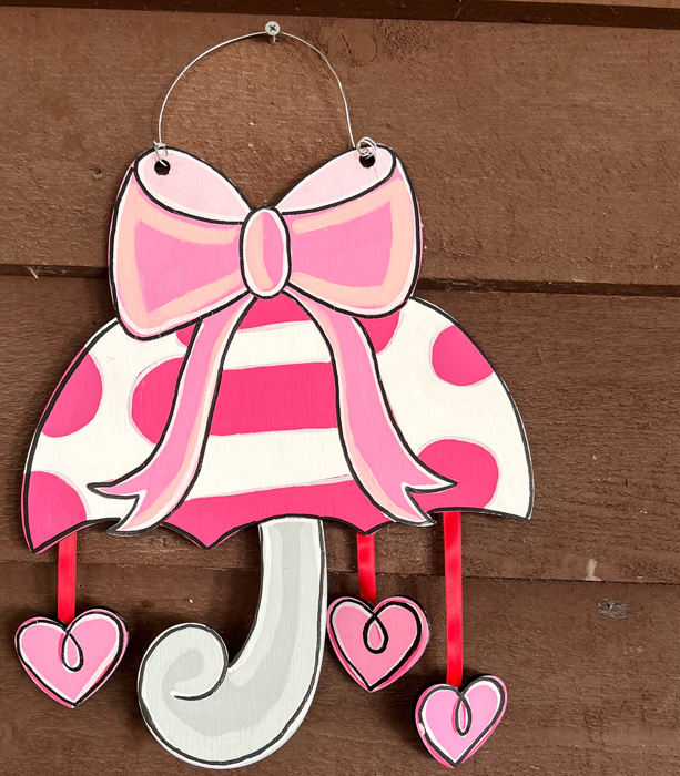 Hand-Painted Valentine's Day Umbrella Door Hanger – Sweet & Charming! 💕☔ - Spring Refresh