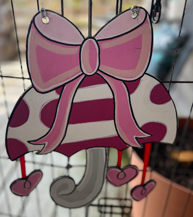 Hand-Painted Valentine's Day Umbrella Door Hanger – Sweet & Charming! 💕☔ - Spring Refresh