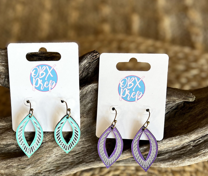 Handmade Spring Pastel Leaf Cutout Earrings – Lightweight & Chic! 🌸✨