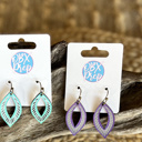  Handmade Spring Pastel Leaf Cutout Earrings – Lightweight & Chic! 🌸✨