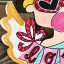  Whimsical Glitter Cupid Door Hanger – Handmade & Adorable! 💘✨