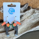  Tropical Toucan Hand-Painted Birch Wood Earrings – OBX Prep Exclusive
