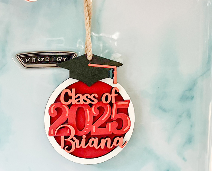 Custom Graduation Ornament – Personalized Name, Year & School Colors | Handmade OBX Keepsake Gift