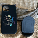  Sea Turtle Live Like a Local – Engraved Silicone Phone Case for iPhone 15