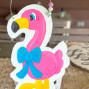  Flamingo Fun Hand-Painted Door Hanger – OBX Prep Exclusive