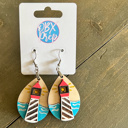 Hand Painted 3D Lighthouse Dangle Earrings - OBX Handmade Coastal Jewelry