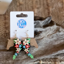  Corolla Pony-Inspired Horse Head Earrings – Hand-Painted Birch Wood with Floral Mane – OBX Handmade Dangle Earrings