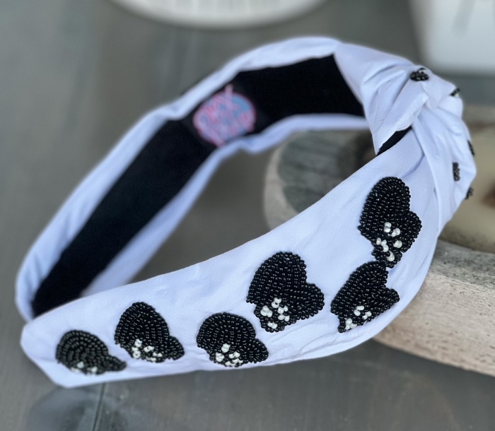 My Dog Is My Valentine Beaded Top Knot Headbands- Unique Valentine's Day Gifts 1/13-1/19th 