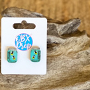 Stud  Firefly Jar Earrings – Hand-Painted Birch Wood in Stud or Dangle