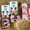  Spooky Coquette Personalized Halloween Bow Bag Tag – Custom Name, OBX Handmade