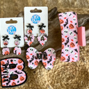  Spooky Coquette Personalized Halloween Bow Bag Tag – Custom Name, OBX Handmade